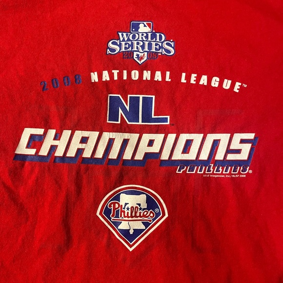 VINTAGE 2008 PHILLIES WORLD SERIES T SHIRT - Picture 2 of 7